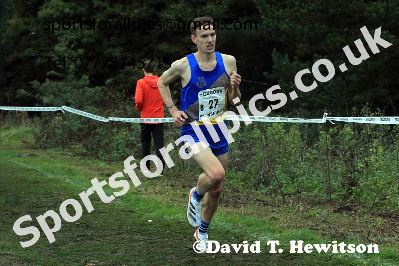Senior Men, 2022 National Cross Country Relays, Berry Hill Park, Mansfield.  Photo: David T. Hewitson/Sports for All Pics